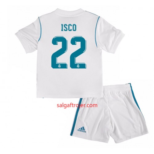 Real Madrid Fodboldtrøjer Isco 22 Børn Hjemmebanesæt 2017/18 Kort ærmer Real Madrid Fodboldtrøjer Isco 22 Børn Hjemmebanesæt 2017/18 Kort ærmer