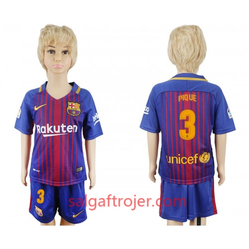 FC Barcelona Fodboldtrøjer Gerard Pique 3 Børn Hjemmebanesæt 2017/18 Kort ærmer FC Barcelona Fodboldtrøjer Gerard Pique 3 Børn Hjemmebanesæt 2017/18 Kort ærmer