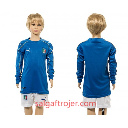 Italien Fodboldtrøjer Børn Hjemmebanesæt 2016 Langærmet Italien Fodboldtrøjer Børn Hjemmebanesæt 2016 Langærmet