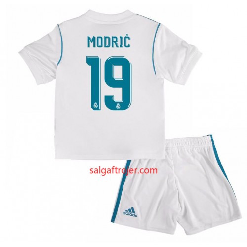 Real Madrid Fodboldtrøjer Luka Modric 10 Børn Hjemmebanesæt 2017/18 Kort ærmer Real Madrid Fodboldtrøjer Luka Modric 10 Børn Hjemmebanesæt 2017/18 Kort ærmer