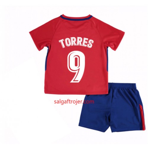 Atlético Madrid Fodboldtrøjer Fernando Torres 9 Børn Hjemmebanesæt 2017/18 Kort ærmer Atlético Madrid Fodboldtrøjer Fernando Torres 9 Børn Hjemmebanesæt 2017/18 Kort ærmer